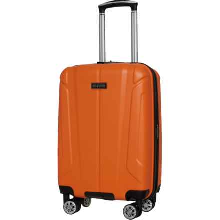Ben Sherman 20” Derby Carry-On Spinner Suitcase - Hardside, Expandable, Mandarin in Mandarin