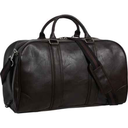 Ben Sherman 20” Faux-Leather Carry-On Duffel Bag - Brown in Brown
