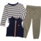 Ben Sherman Boys Vest, Shirt and Joggers Set - 3-Piece in Multi