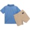 4AUFJ_2 Ben Sherman Toddler Boys Tech Polo Shirt and Shorts Set - Short Sleeve
