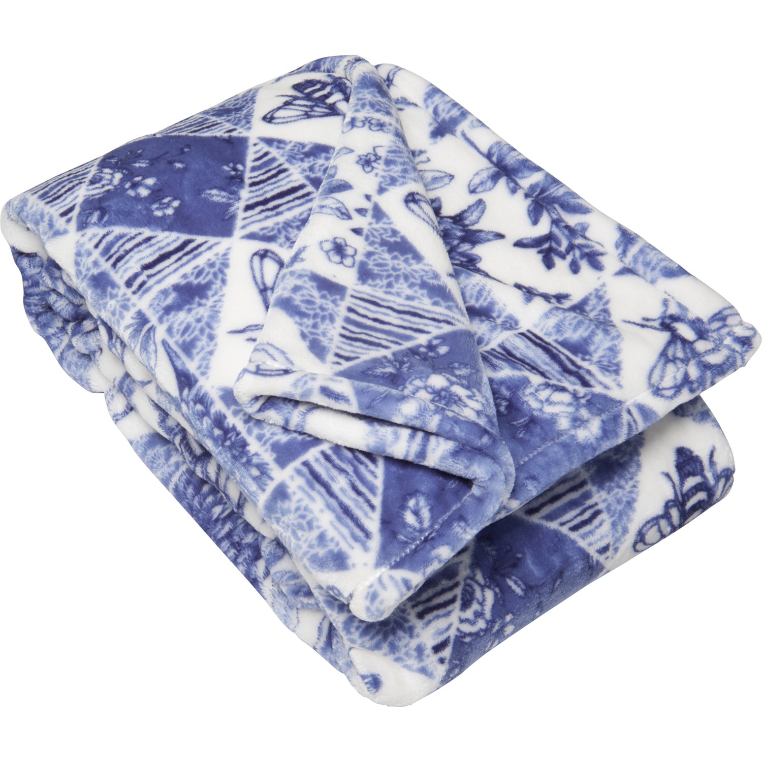 Berkshire Blanket Bee Quilt Throw Blanket - 50x70”, Blue - Save 43%