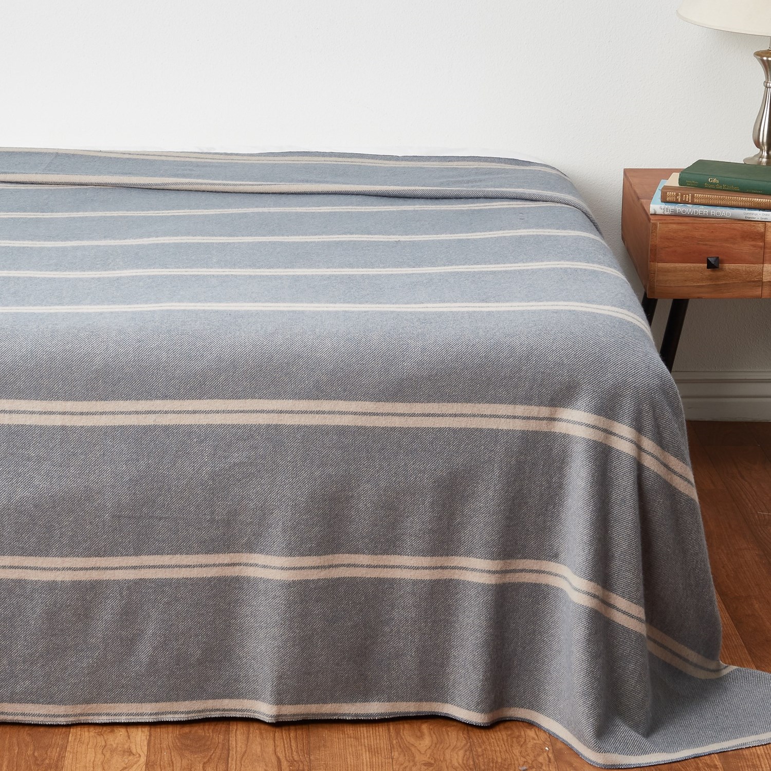 Berkshire Blanket King Reversible Blanket AlpacaWool, Harris Stripe