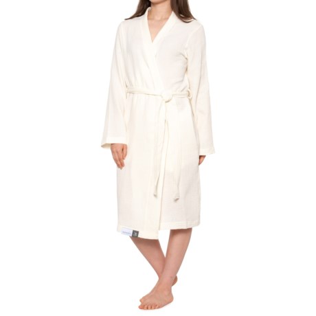 Berkshire Blanket Organic Cotton Air-Washed Robe - Long Sleeve - Save 72%