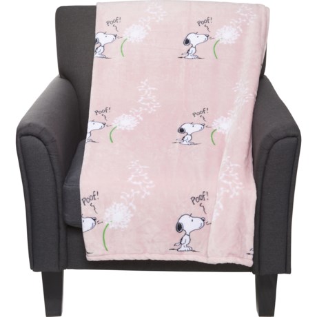 Berkshire Blankets Peanuts Snoopy Spring VelvetLoft Throw ...