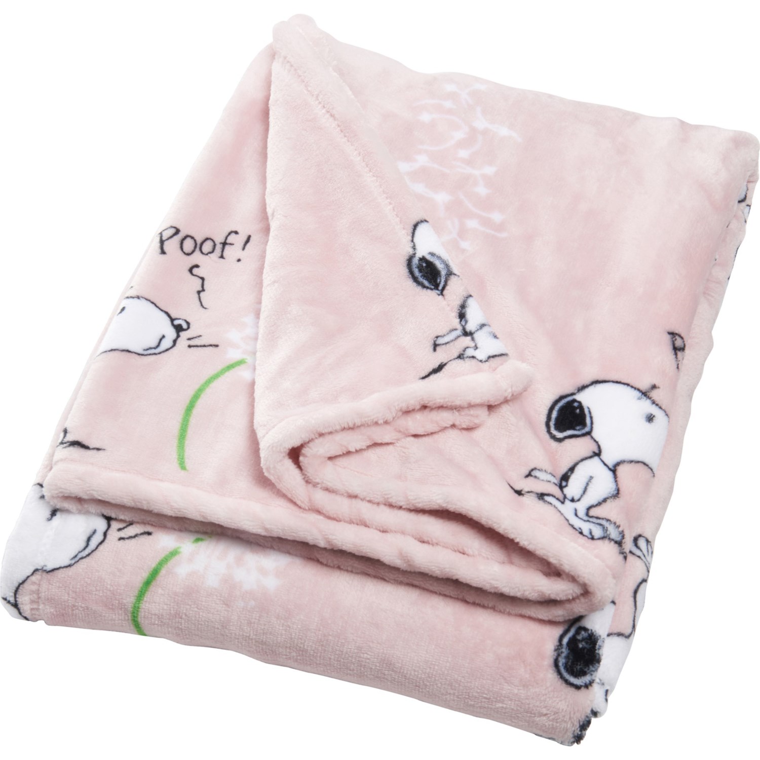 Berkshire Blankets Peanuts Snoopy Spring VelvetLoft Throw Blanket Pink Save 35