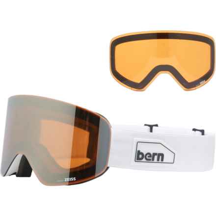 Bern B-1 Snowsport Goggles in White/Silver Mirror