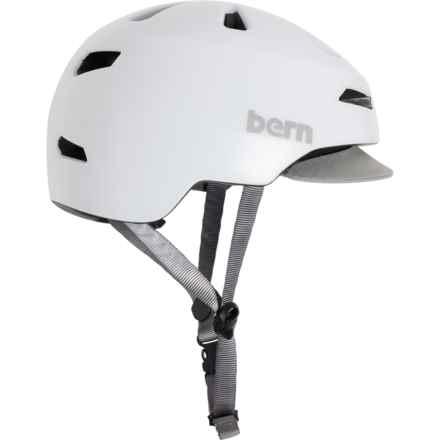 Bern Brentwood 2.0 Bike Helmet with Visor (For Men and Women) in Satin White