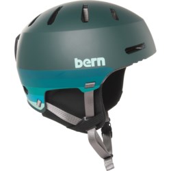 Bern Macon 2.0 Ski Helmet - MIPS (For Men and Women) in Matte Retro Forest Green/Black