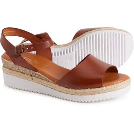 BERTUCHI Made in Spain Buckle Strap Sandals - Leather (For Women) in Cognac