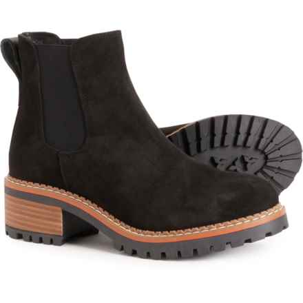 BERTUCHI Made in Spain Chelsea Boots - Suede (For Women) in Black