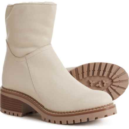 BERTUCHI Made in Spain Cozy-Lined Lugged Sole Boots - Leather (For Women) in Beige