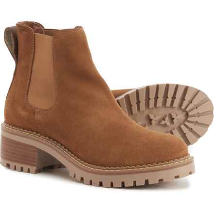 BERTUCHI Made in Spain Lug Sole Chelsea Boots - Suede (For Women) in Brown