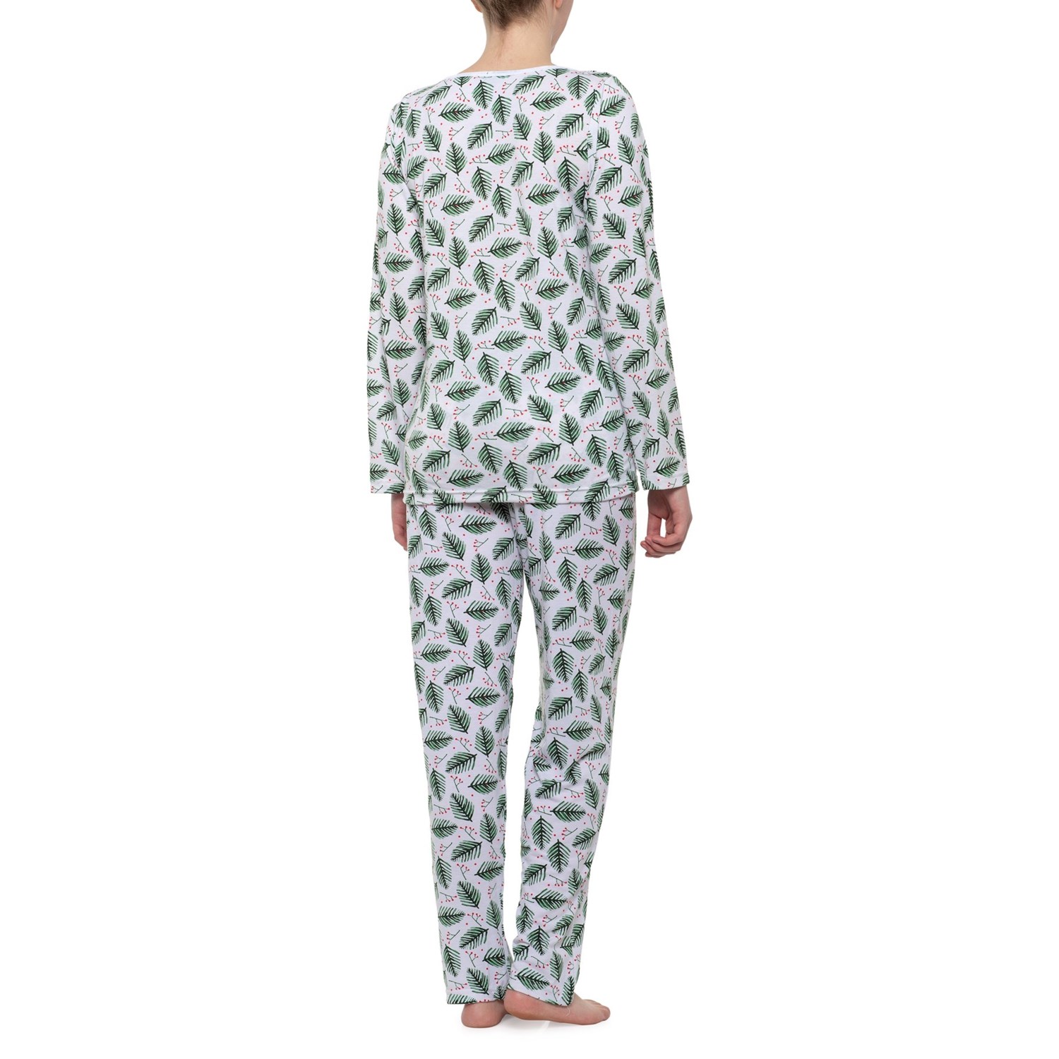 BHPJ by BedHead Holly Pine Classic Henley Holiday Pajamas (For Women) Save 46