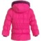 9553N_2 Big Chill Contrast Stitch Puffer Jacket - Insulated (For Big Girls)