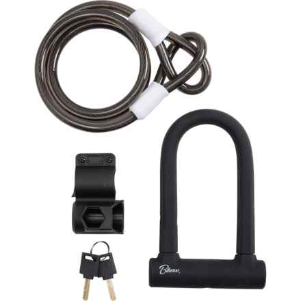 Bikeroo U-Lock Bike Lock with Cable Loop in Multi