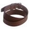 341HM_2 Bill Adler Roller Buckle Leather Belt (For Men)