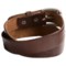 9407V_3 Bill Adler Smooth Leather Belt (For Men)