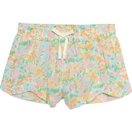 Billabong Big and Little Girls Mad For You Shorts in Peach Punch