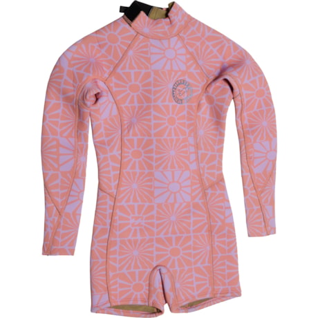 Billabong Big Girls Spring Fever Back Zip Spring Wetsuit - 2 mm