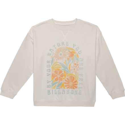 Billabong Big Girls Your Nature Sweatshirt in Salt Crystal