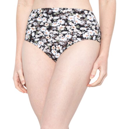 Billabong Bliss Fall Retro Bikini Bottoms - High Waisted in Black