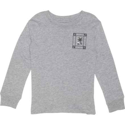 Billabong Little Boys Window T-Shirt - Long Sleeve in Grey Heather
