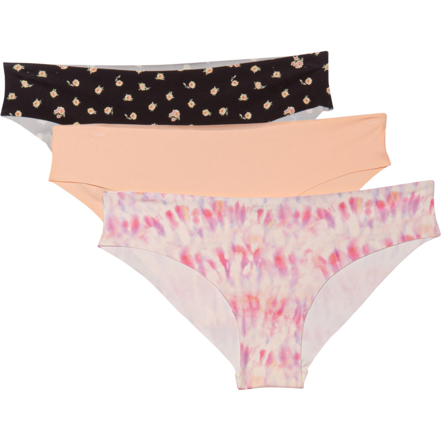 Billabong No-Show Tropic Panties - 3-Pack, Bikini Briefs - Save 54%