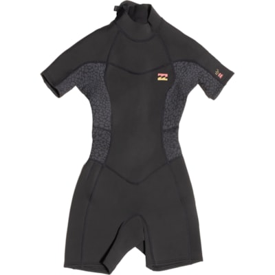 Billabong Synergy Back Zip Spring Wetsuit - 2 mm, Short Sleeve