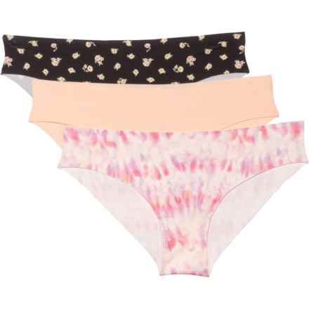 Billabong Tie-Dye No-Show Tropic Panties - 3-Pack, Bikini Briefs (For Women) in Open Multi