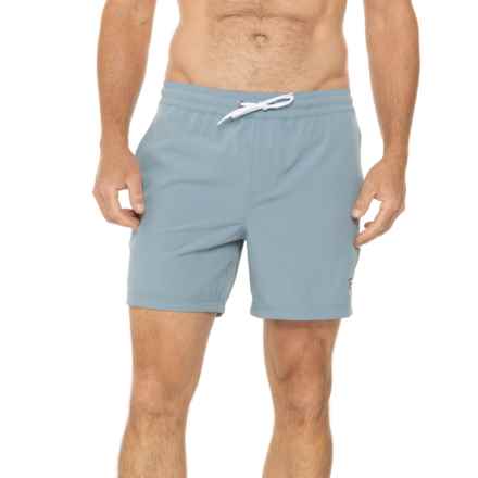 Billabong Travis Solid Swim Trunks - 17” in Washed Blue
