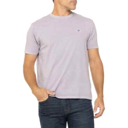 Billabong Wyatt Crew Shirt - Short Sleeve in Grey Violet