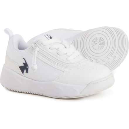 Billy Boys and Girls Sport Court Sneakers - Wide Width in White/Navy
