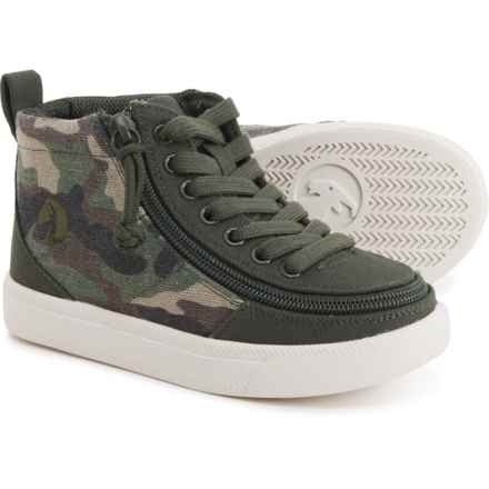 Billy Boys Classic DR High-Top Sneakers in Olive Camo/White