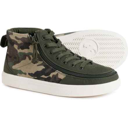 Billy Boys Classic DR High-Top Sneakers - Wide Width in Olive Camo