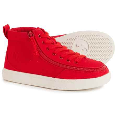 Billy Boys Classic DR Wide High-Top Sneakers in Red