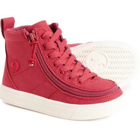 Billy Boys Classic Lace High-Top Sneakers in Rogue Red