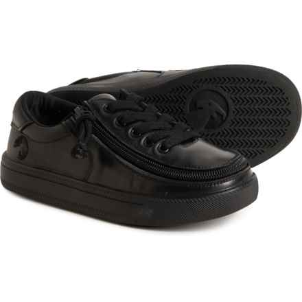 Billy Boys Classic Lace Low Shoes - Leather in Black To The Floor Leather