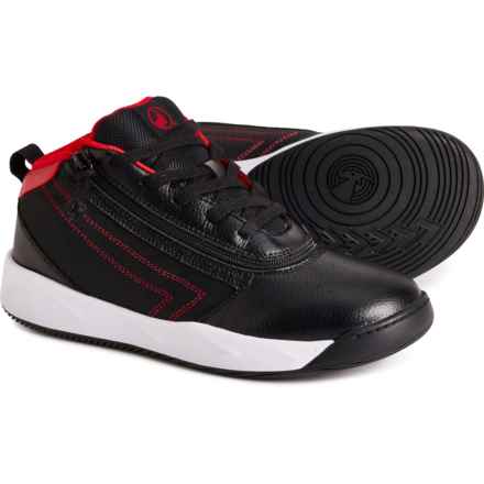 Billy Boys Sport Hoop Sneakers in Black/Red