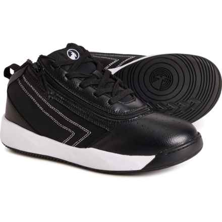 Billy Boys Sport Hoop Sneakers - Wide Width in Black/White