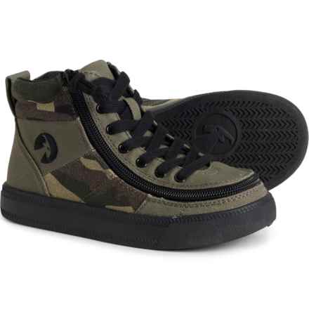 Billy Boys Street High-Top Sneakers in Olive