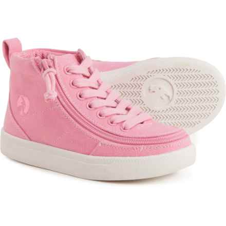 Billy Girls Classic DR High-Top Sneakers in Pink/White