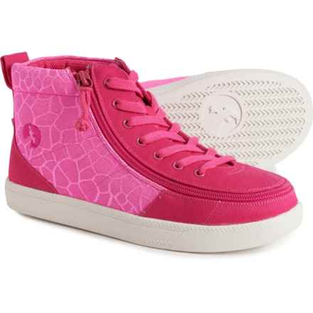Billy Girls Classic MDR High Top Sneakers in Pink Print