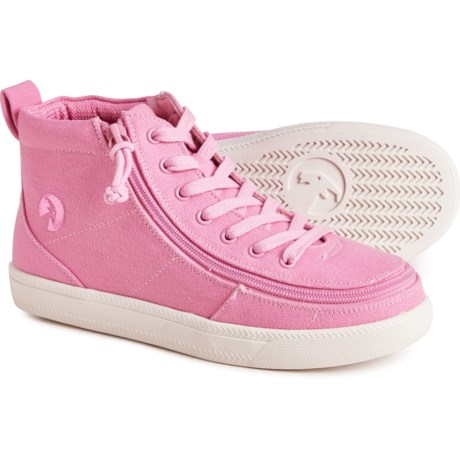 Billy Girls Classic MDR High-Top Sneakers in Pink/White