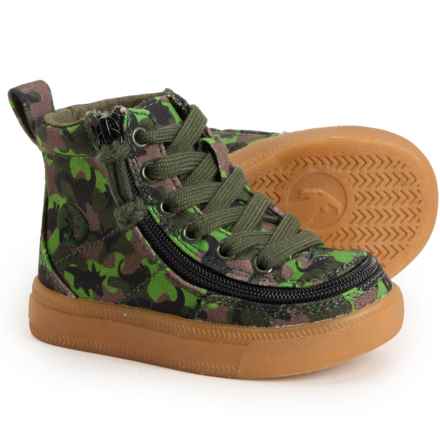 Billy Little Boys and Girls Classic Lace High-Top Sneakers in Camo