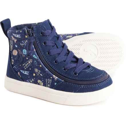 Billy Little Boys Classic Lace High-Top Sneakers in Navy Space