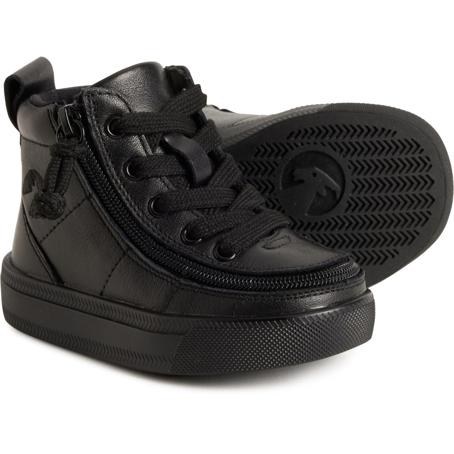 billy Footwear Kids Classic Lace High Top Leather Sneakers