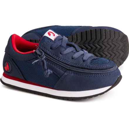 Billy Little Boys Jogger Sneakers in Navy/Red