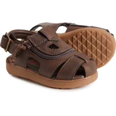 Billy Little Boys Sandals in Brown
