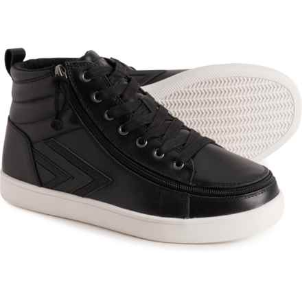 Billy Ten9 CS High-Top Sneakers - Leather, Wide Width (For Men) in Black