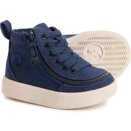 Billy Toddler Boys and Girls Classic Lace High-Top Sneakers in Navy